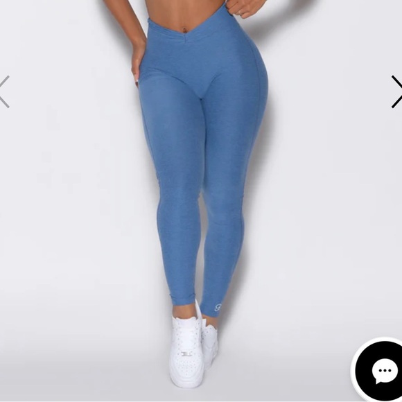 Bombshell Sportswear Pants - Bombshell Sportswear Blue Seamless V-Waist Leggings